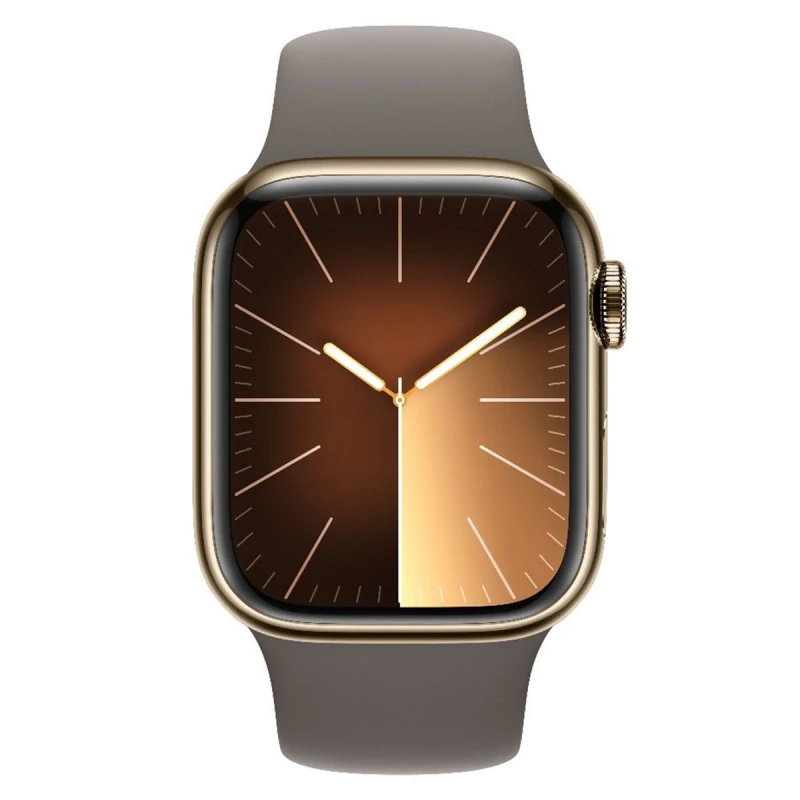 APPLE WATCH 9 41MM CELL STEEL GOLD SPORT S/M