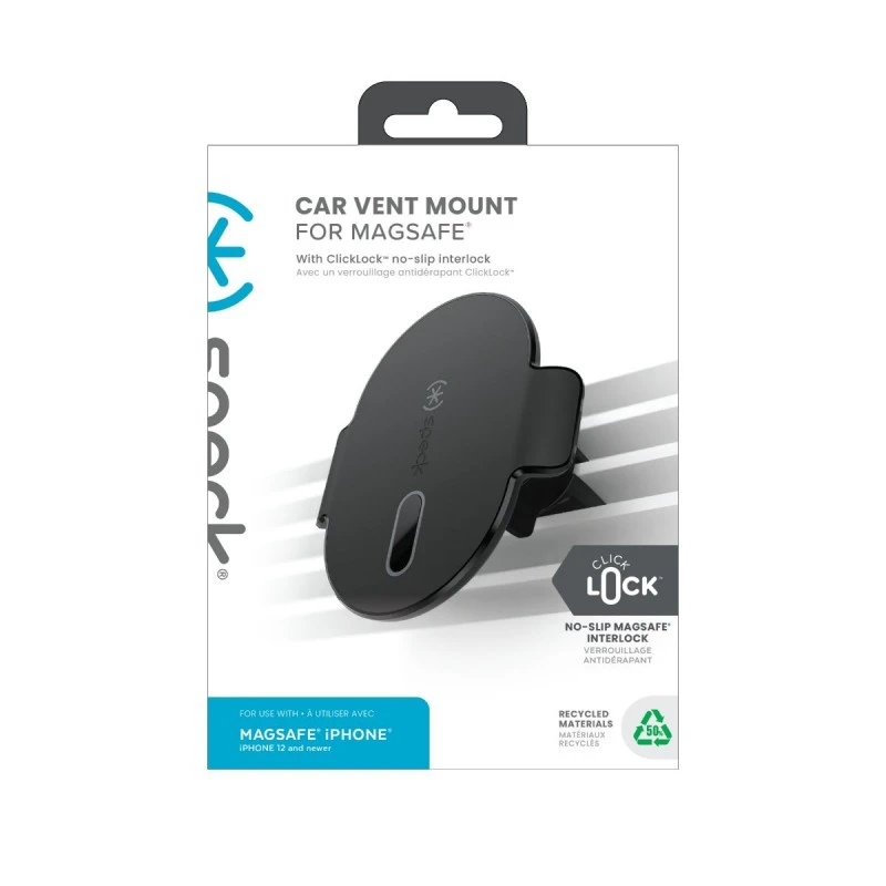 SPECK CLICKLOCK CAR VENT MOUNT FOR MAGSAFE - BLACK