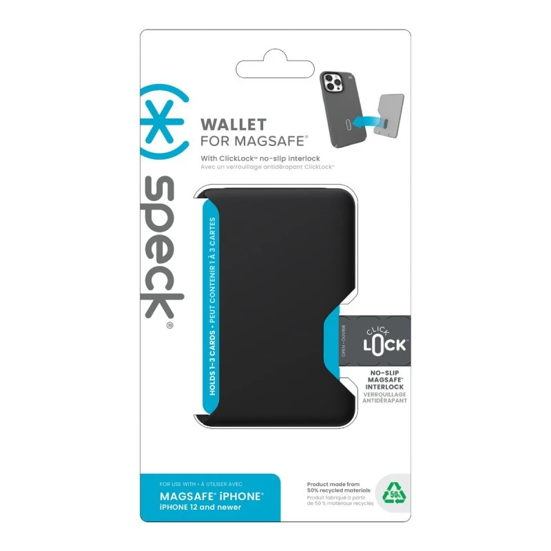 SPECK CLICKLOCK WALLET FOR MAGSAFE - BLACK