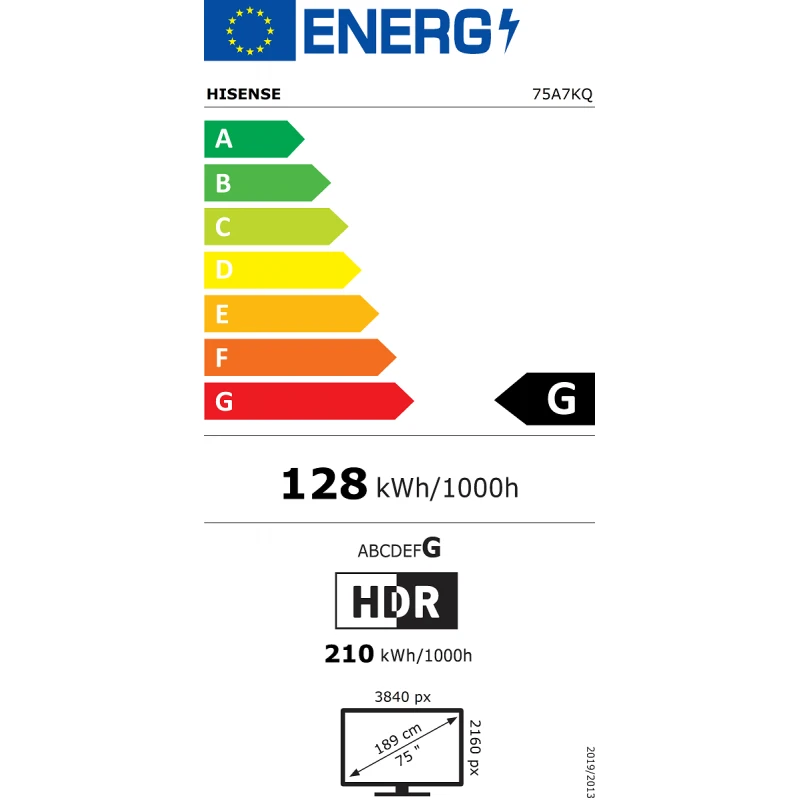 HISENSE 75A7KQ UHD QLED SMART TV