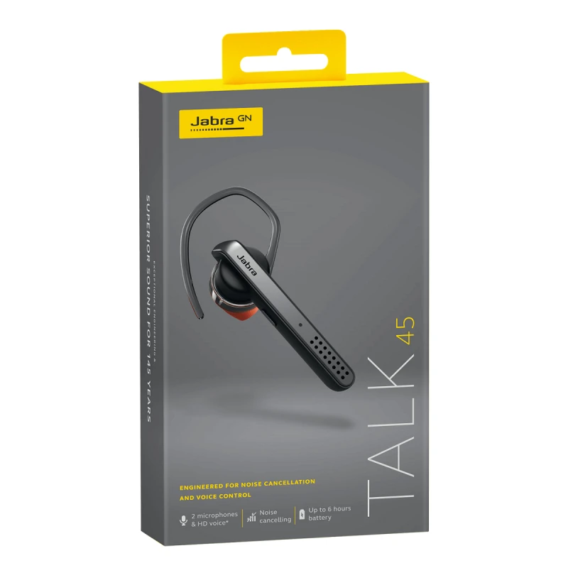 JABRA TALK 45 BLUETOOTH HEADPHONES SILVER