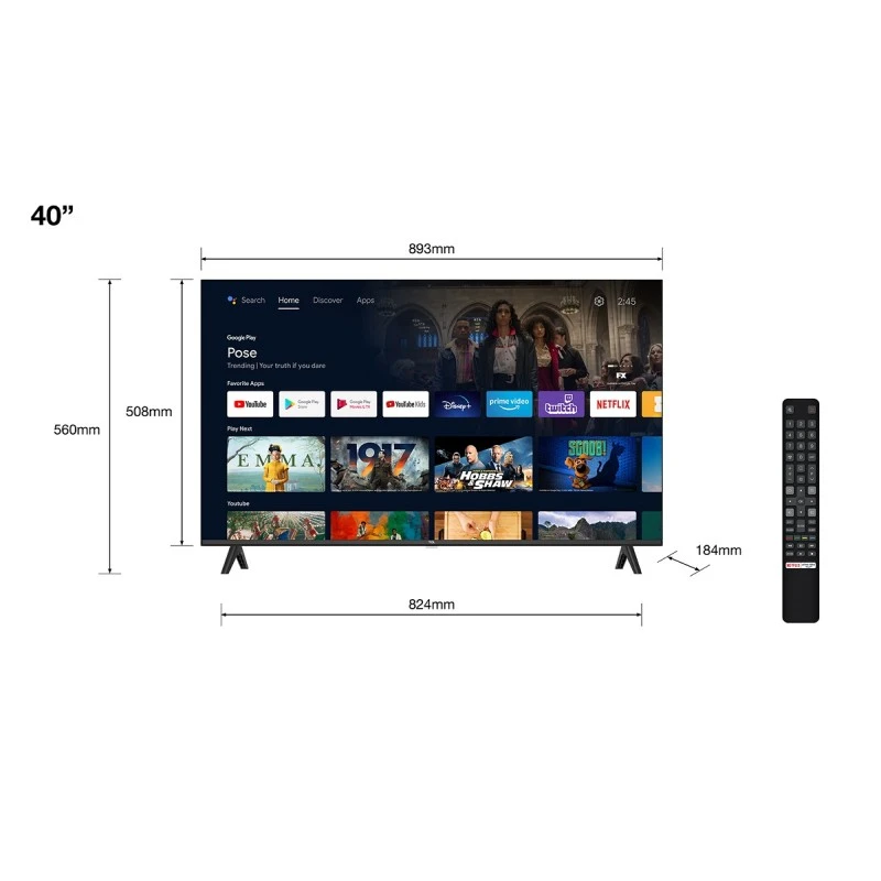 TCL 40S5401A FHD LED SMART TV ANDROID