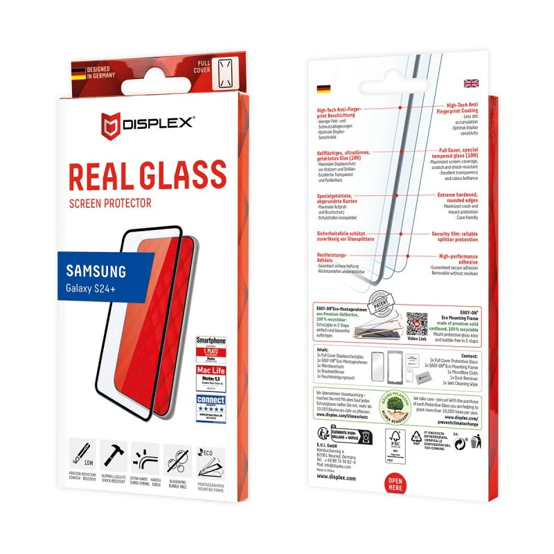 DISPLEX ПР. SAMSUNG S24 PLUS 10H REAL GLASS FULL COVER 3D