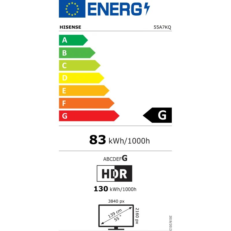 HISENSE 55A7KQ UHD QLED SMART TV