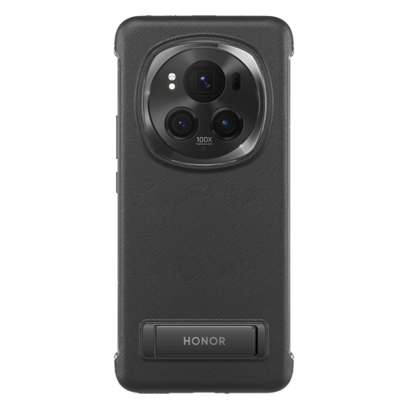 HONOR MAGIC6 PRO PU BRACKET CASE BLACK