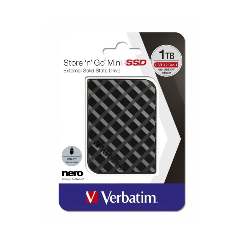 VERBATIM ВЪНШЕН HDD ТВЪРД ДИСК USB 3.0 4TB ЧЕРЕН