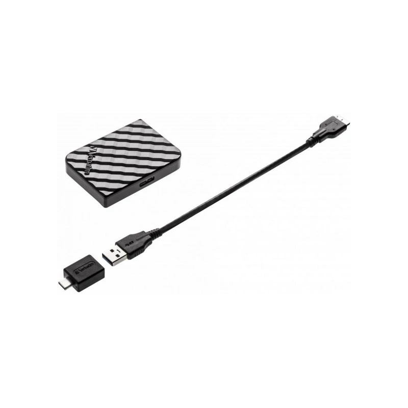 VERBATIM ВЪНШЕН HDD ТВЪРД ДИСК USB 3.0 1TB СРЕБРИС