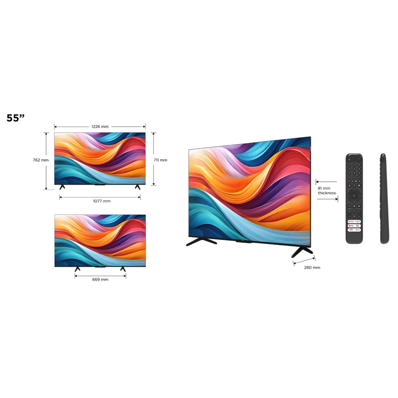 TCL 55T7B QLED SMART GOOGLE TV