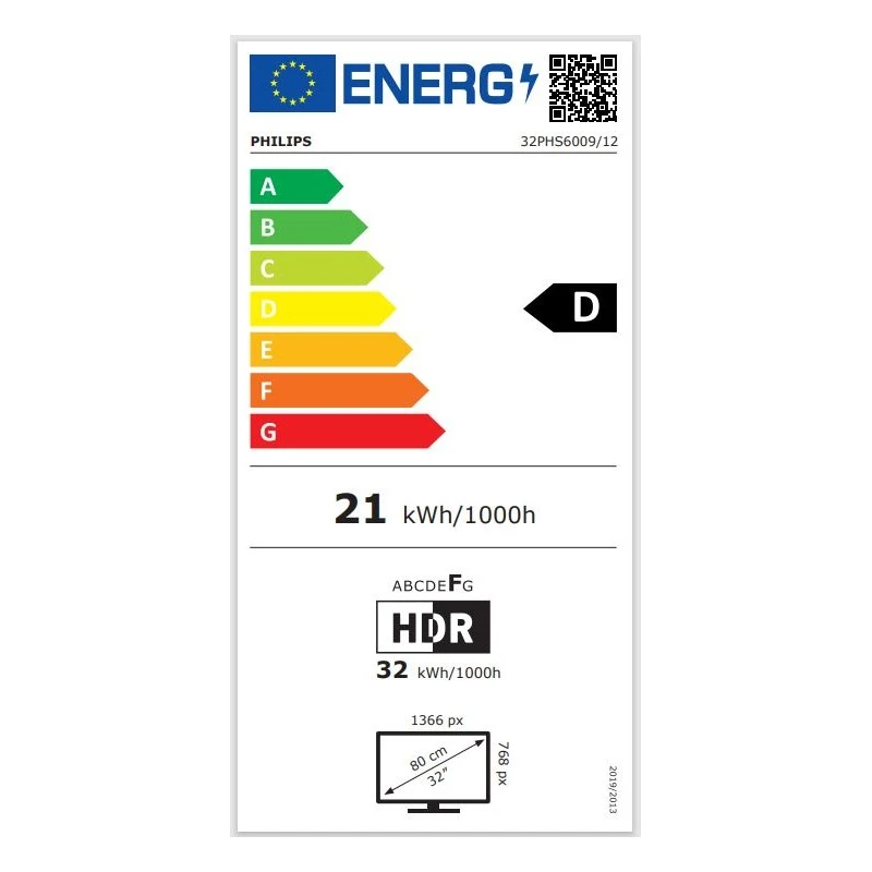 PHILIPS 32PHS6009 HD LED SMART TV