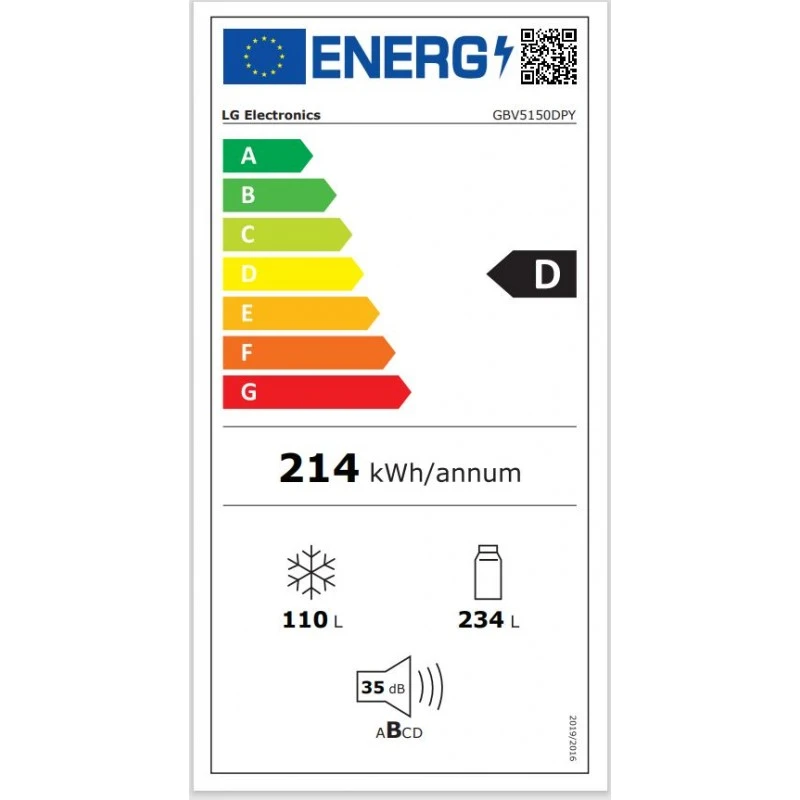 LG GBV5150DPY