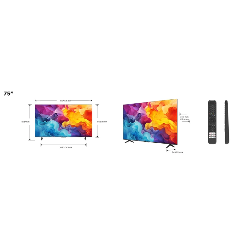 TCL 75V6B UHD LED SMART GOOGLE TV
