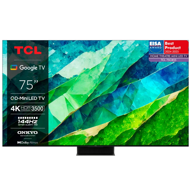 TCL 75C855 MINI LED QLED SMART GOOGLE TV