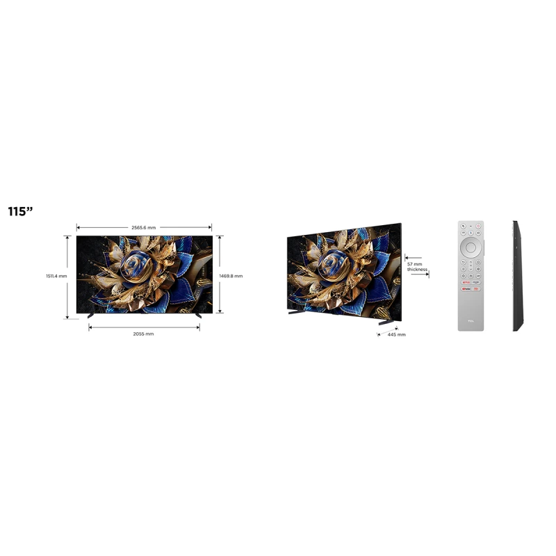 TCL 115X955 Max  MINI LED QLED SMART GOOGLE TV
