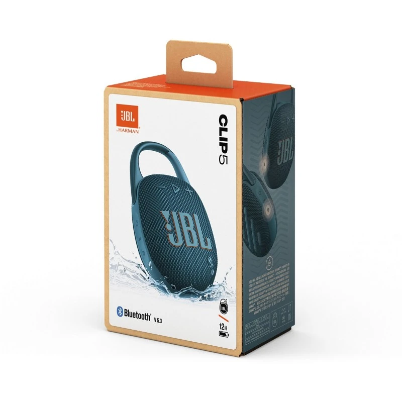 JBL CLIP 5 PORTABLE SPEAKER BLUE