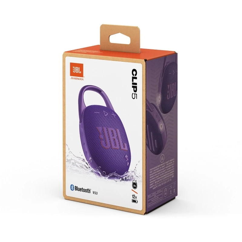 JBL CLIP 5 PORTABLE SPEAKER PURPLE