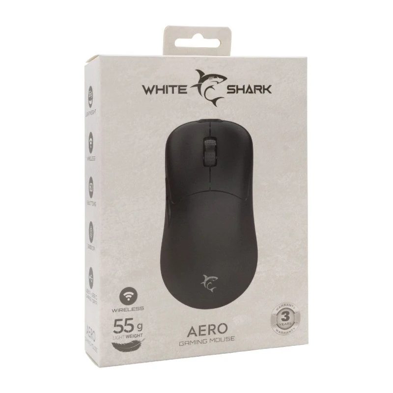 WHITE SHARK  WGM-5015 AERO WIRELESS BLACK