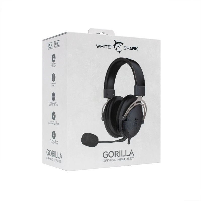 WHITE SHARK HEADSET GH-2341 GORILLA BLACK/GREY