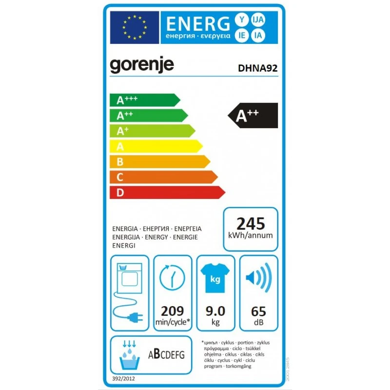 GORENJE DHNA92