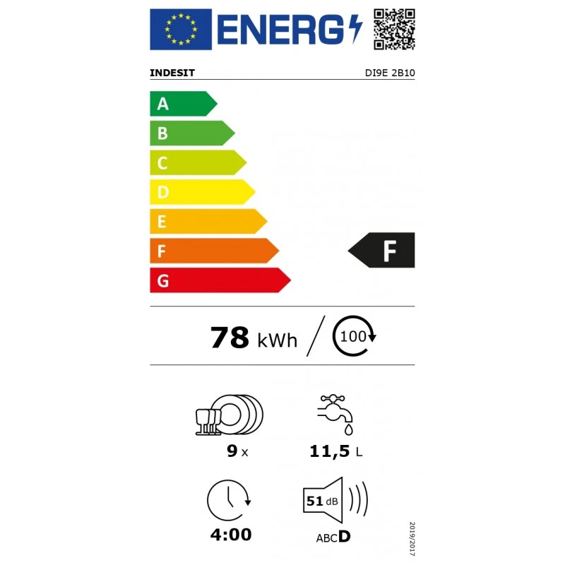 INDESIT DI9E 2B10