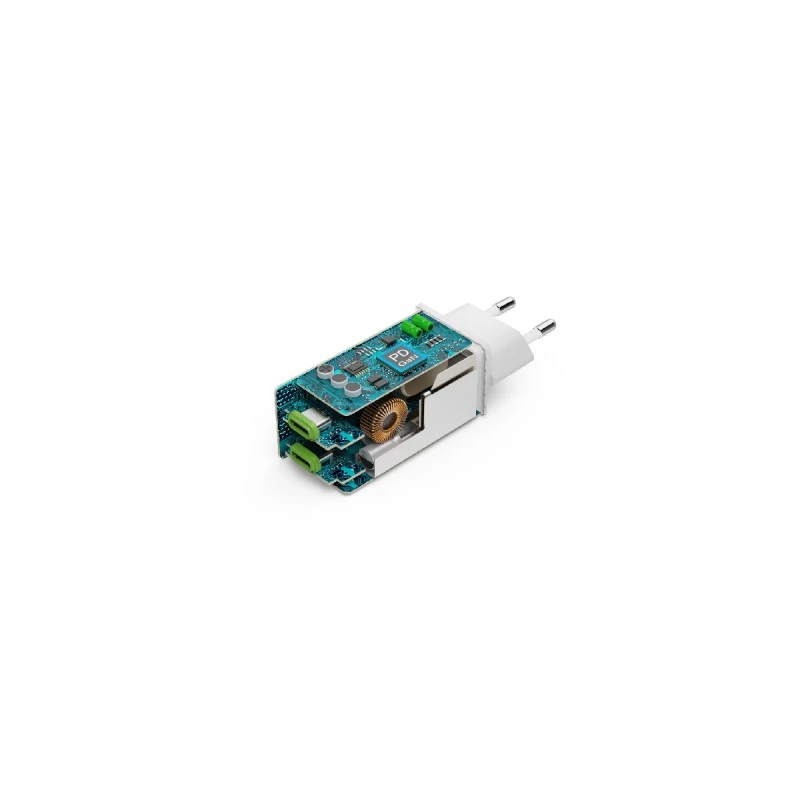 HAMA 201994 БЪРЗО ЗАРЯДНО 2XUSB-C PD GAN 65W БЯЛ