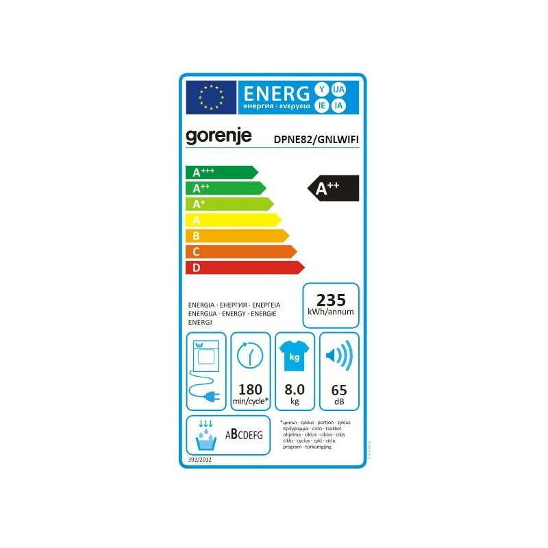 GORENJE DPNE82/GNLWIFI