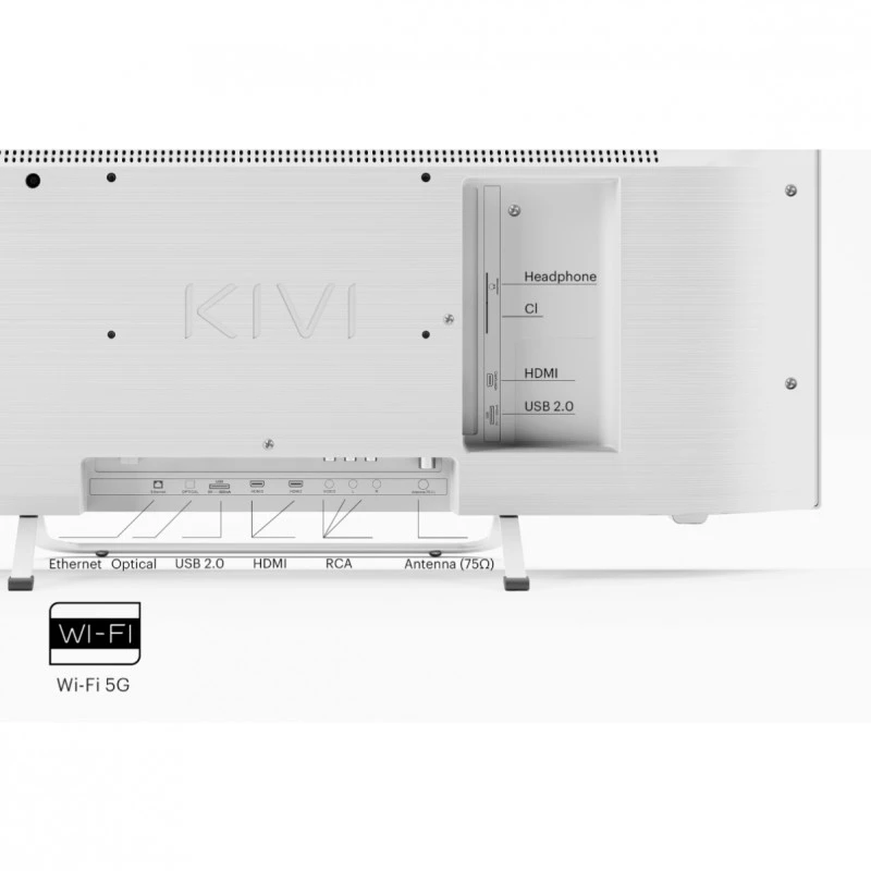 KIVI 32F760QW FHD SMART ANDROID TV WHITE