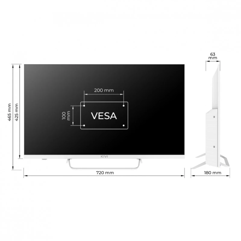 KIVI 32F760QW FHD SMART ANDROID TV WHITE