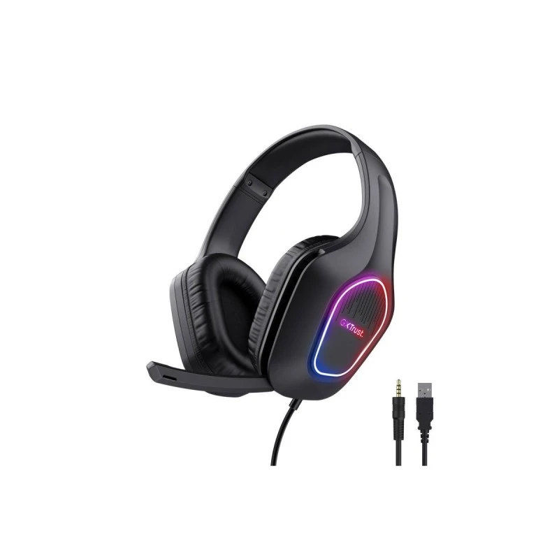 TRUST 25331 GXT416 ZIROX LED HEADSET BLK