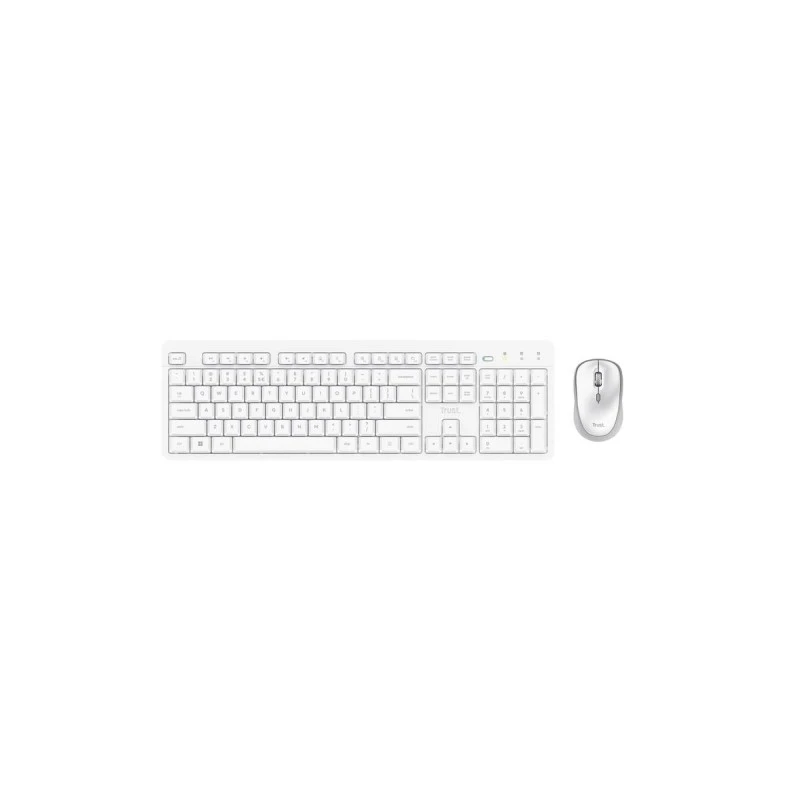 TRUST 25465 ODY II WL KEYBOARD and MOUSE WHT US