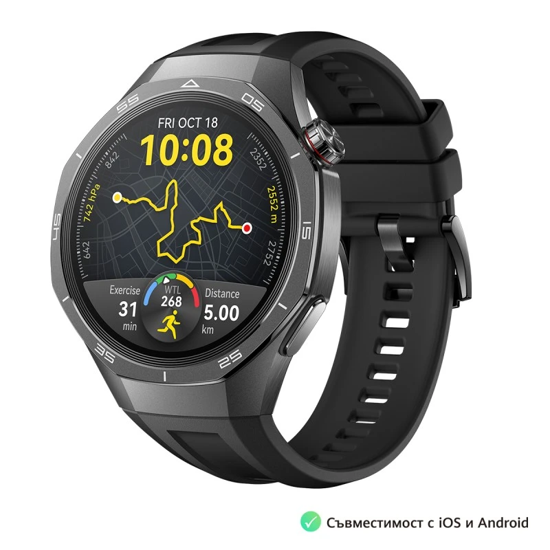 HUAWEI WATCH GT5 PRO BLACK RUBBER 46 MM