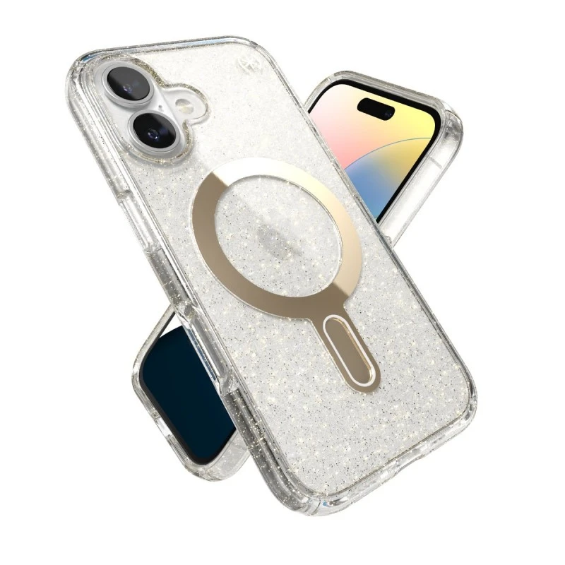 SPECK IPHONE 16 PRESIDIO LUX CLEAR GLITTER MAGSAFE CL