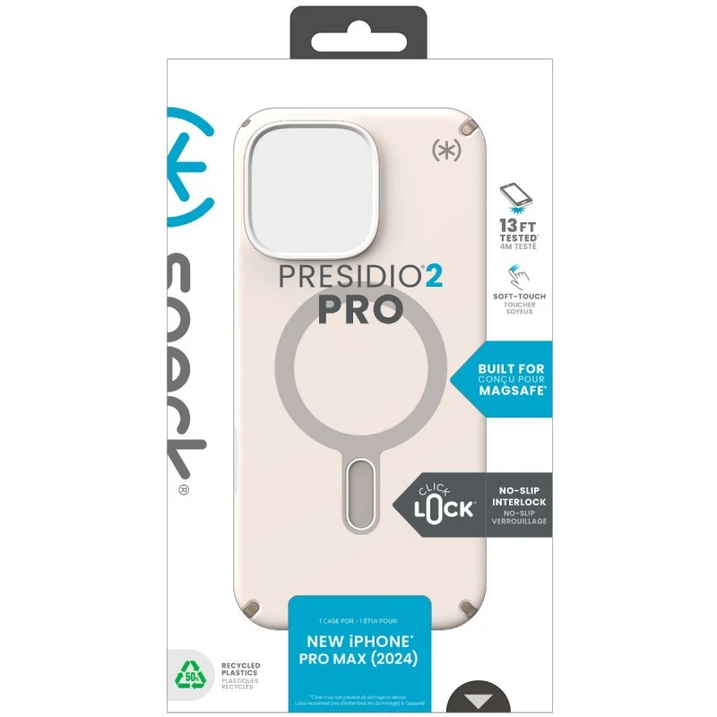 SPECK IPHONE 16 PRO MAX PRESIDIO PRO MS CL BLEACHED BONE