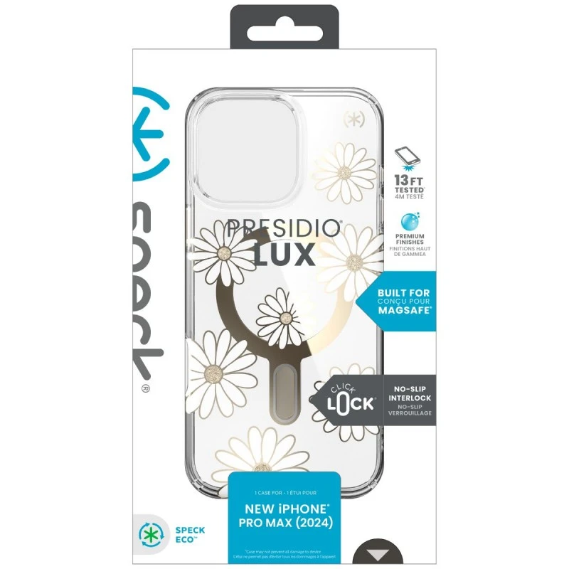 SPECK IPHONE 16 PRO MAX PRESIDIO LUX CLEAR GL. S. D. MS CL