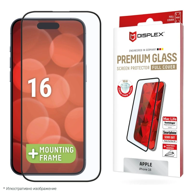 DISPLEX 02014 IPHONE 16 REAL GLASS FULL COVER 3D