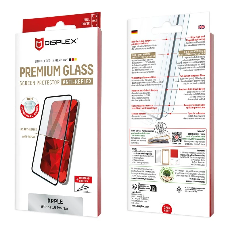 DISPLEX 01998 IPHONE 16 PRO MAX REAL G.F.C.3D ANTI-REFL