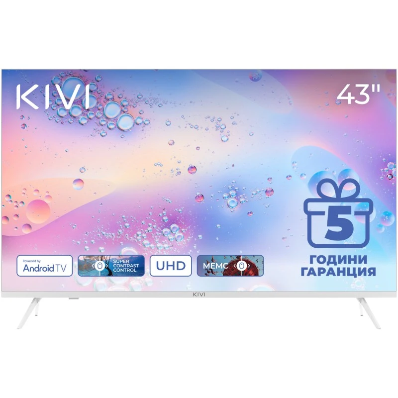 KIVI 43U760QW UHD SMART ANDROID TV WHITE