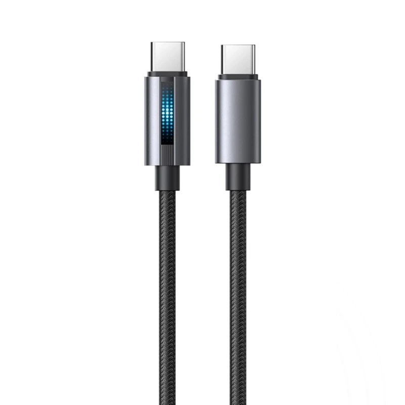 XMART USB TYPE-C CABLE TO TYPE-C BREATH. LIGHT 100W BK 1.2M