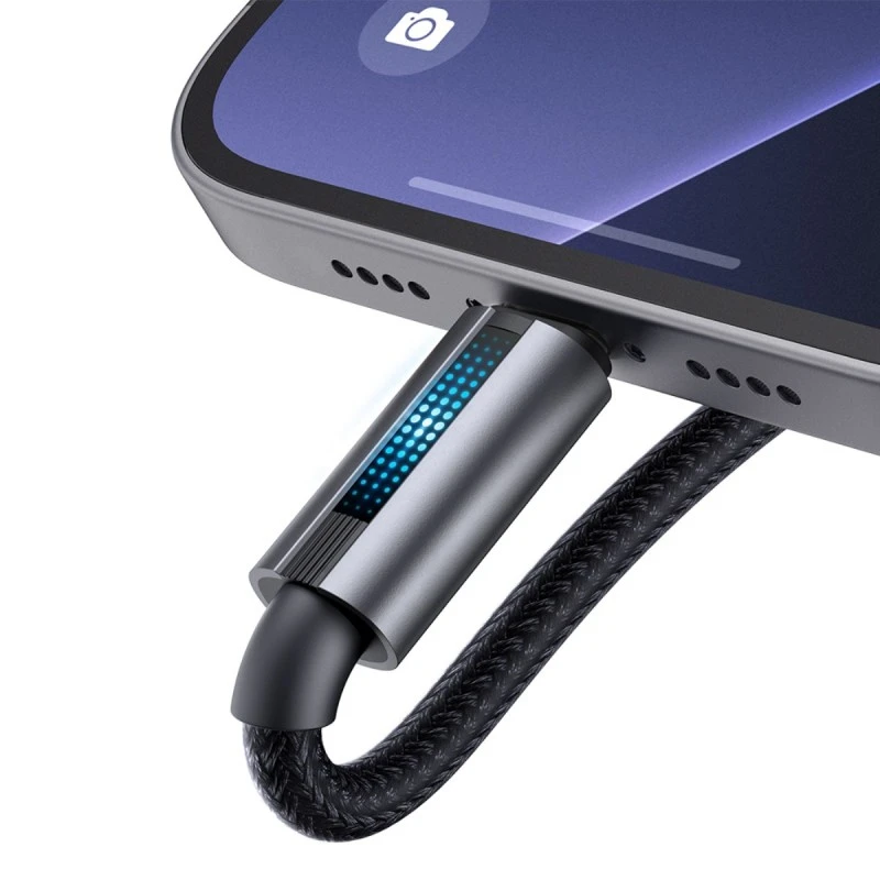 XMART USB TYPE-C CABLE TO TYPE-C BREATH. LIGHT 100W BK 1.2M