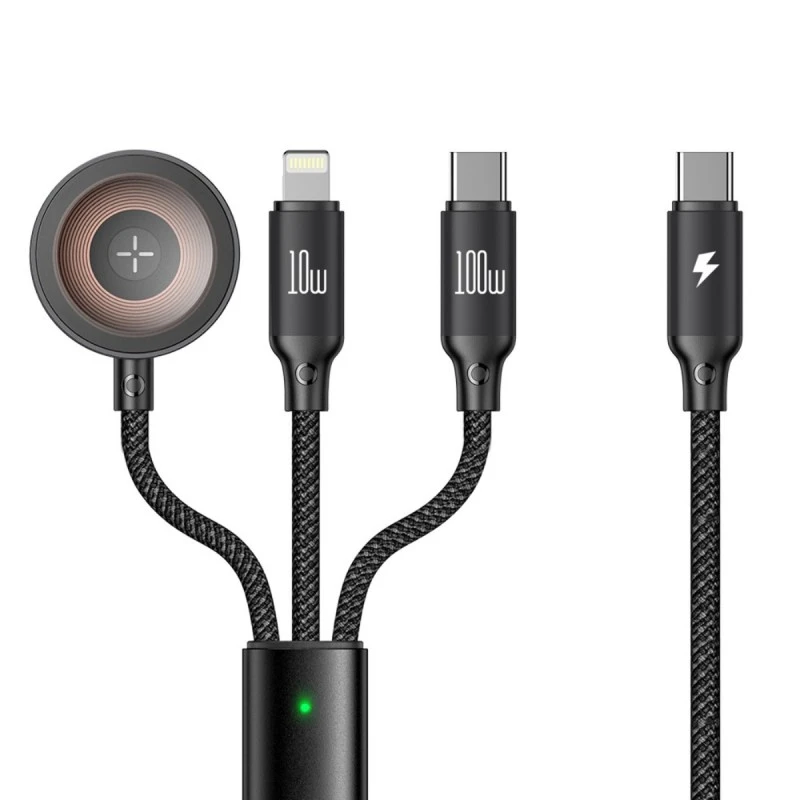 XMART 3IN1 USB TYPE-C TO TYPE-C/L. + WIREL. APPLE W. 1.2M