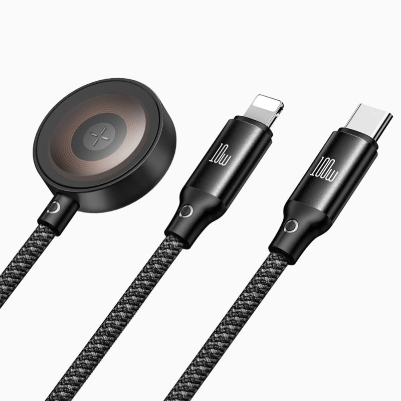 XMART 3IN1 USB TYPE-C TO TYPE-C/L. + WIREL. APPLE W. 1.2M