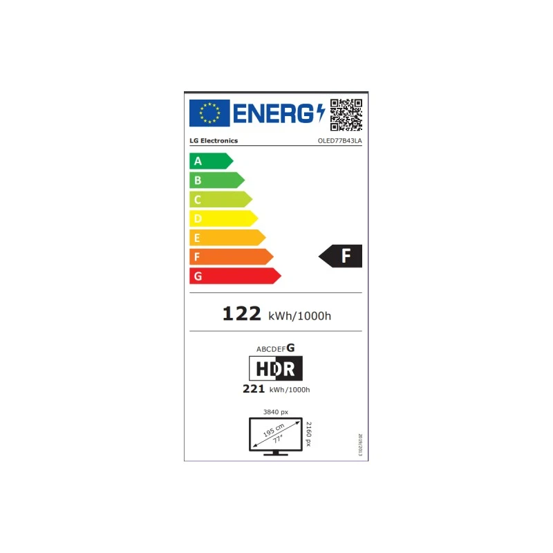 LG OLED77B43LA OLED SMART TV