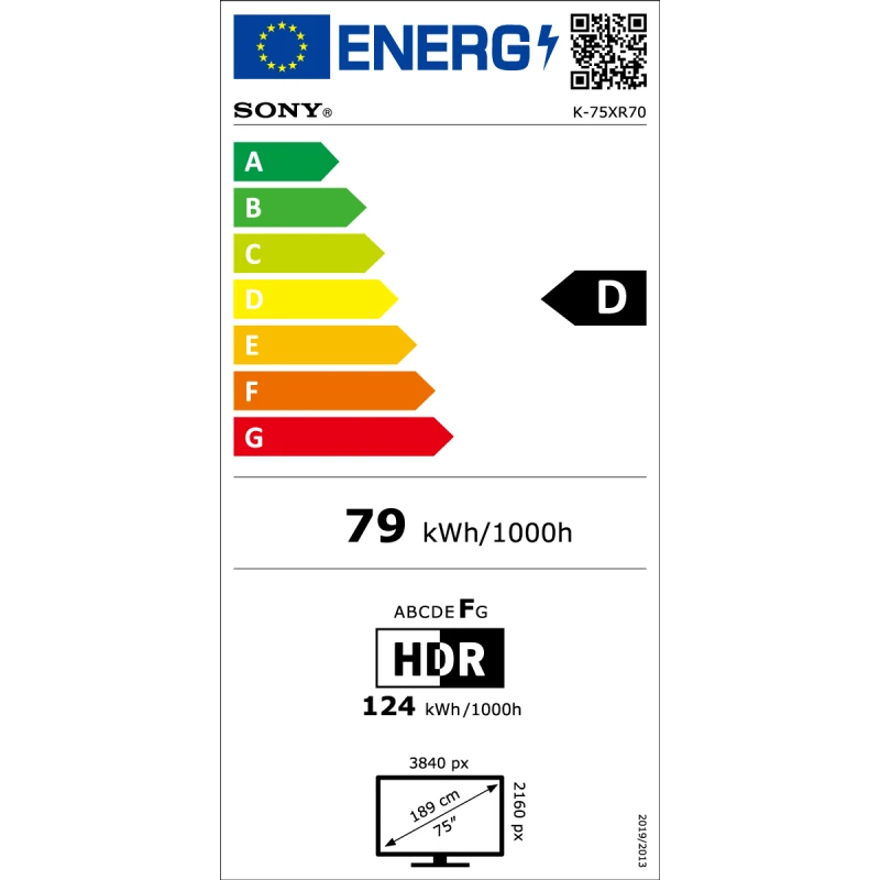 SONY BRAVIA 7 K-75XR70PAEP OLED SMART TV ANDROID