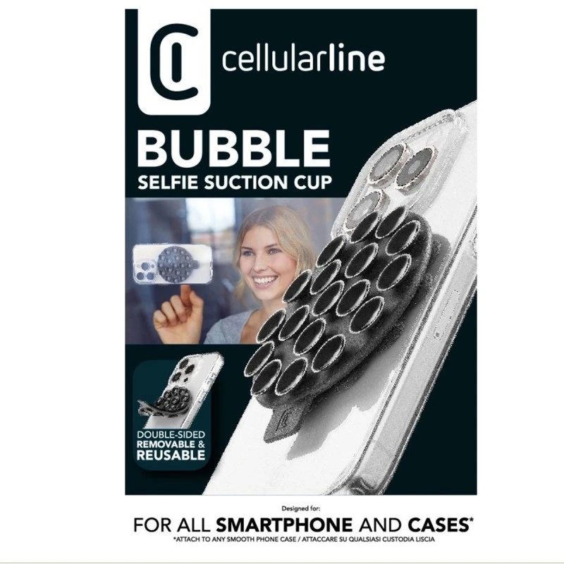 CELLULAR LINE BUBBLE СЕЛФИ ДВ. СТОЙКА С ВЕНДУЗА СМАРТФОН Ч.