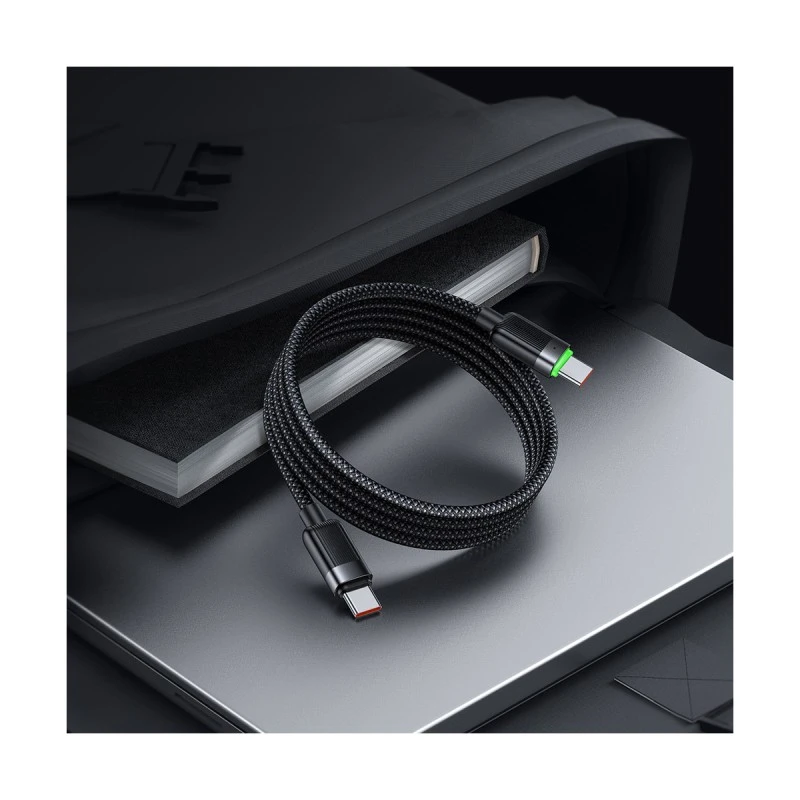 XMART USB TYPE-C TO TYPE-C C. M. SELF-WINDING 60W BK 1.2M