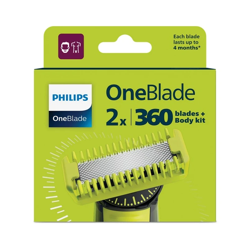 PHILIPS QP624/50 ONE BLADE 4D 2БР