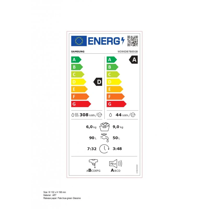 SAMSUNG WD90DB7B85GBU4