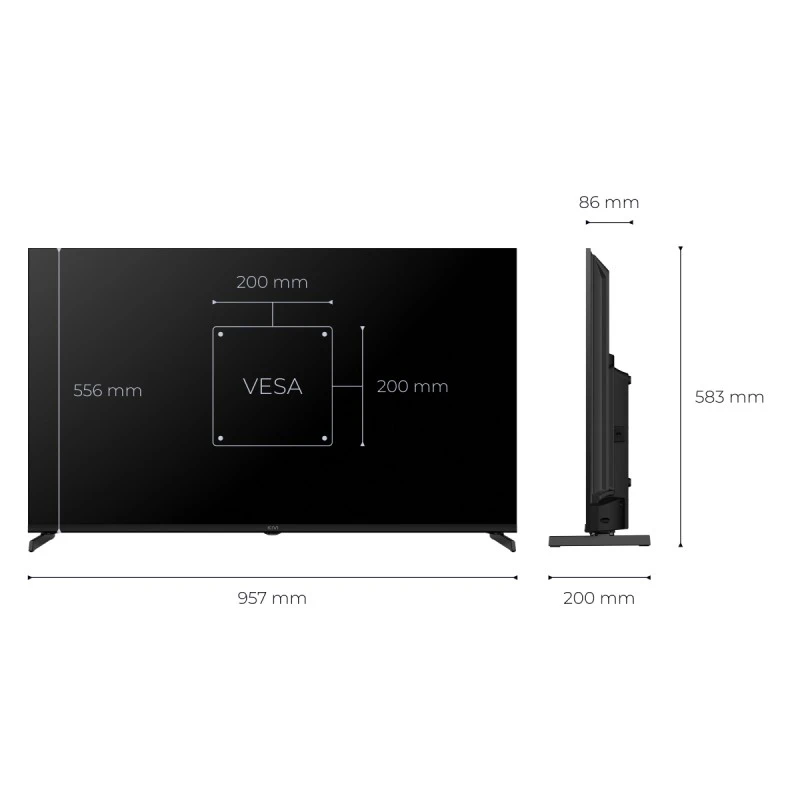 KIVI 43U720QB UHD QLED GOOGLE TV