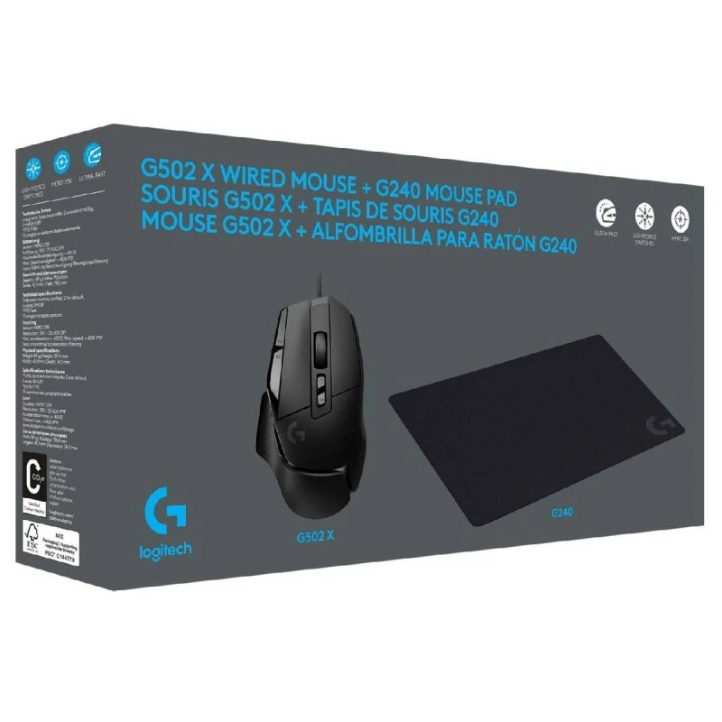 LOGITECH 991-000489 G502 X + G240