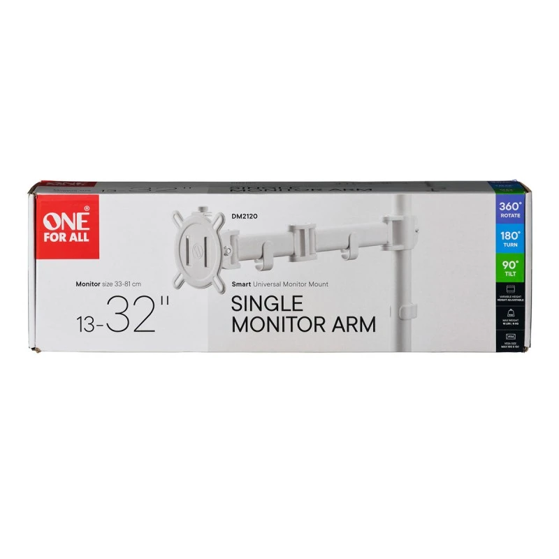 ONE FOR ALL DM2120 SMART MONITOR STAND SINGLE 13''-32'' WH