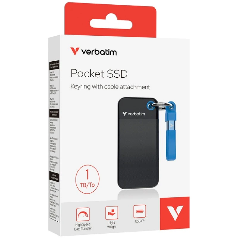 VERBATIM POCKET SSD USB 3.2 1TB BLUE 32191